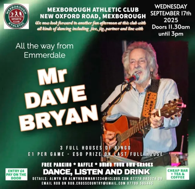 Mr Dave Bryan Live Concert