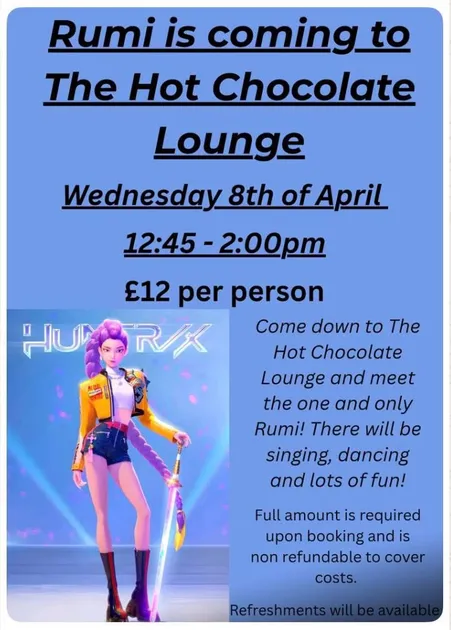 Rumi at The Hot Chocolate Lounge