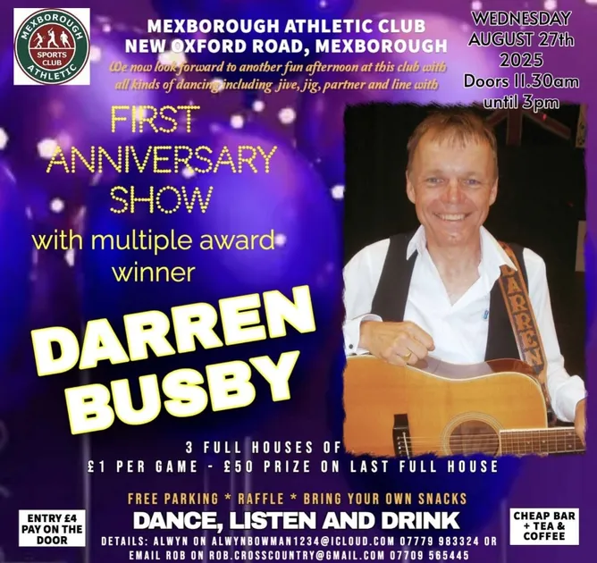 First Anniversary Show with Darren Busby