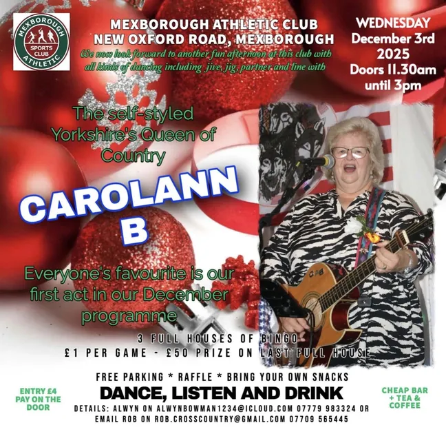 The self-styled Yorkshire's Queen of Country - CAROLANN B