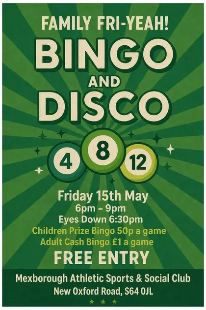 Family Fri-Yeah! Bingo and Disco