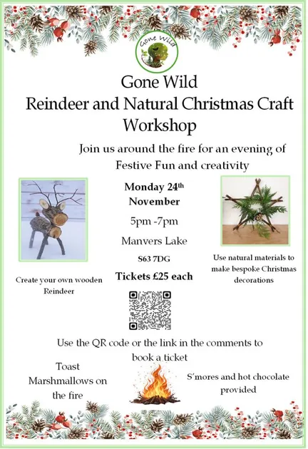 Reindeer and Natural Christmas Craft Workshop