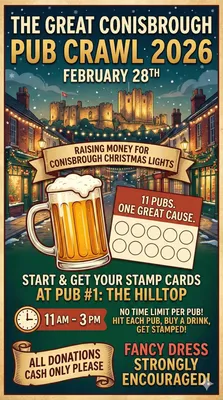 The Great Conisbrough Pub Crawl 2026 Image