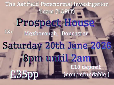 Paranormal Investigation at Prospect House Image