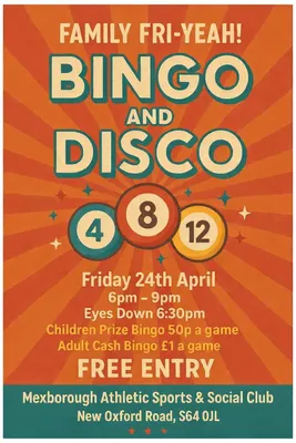Family Fri-Yeah! Bingo and Disco Image