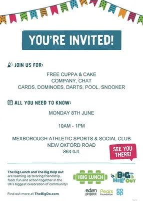 Community Gathering at Mexborough Athletic Sports & Social Club Image