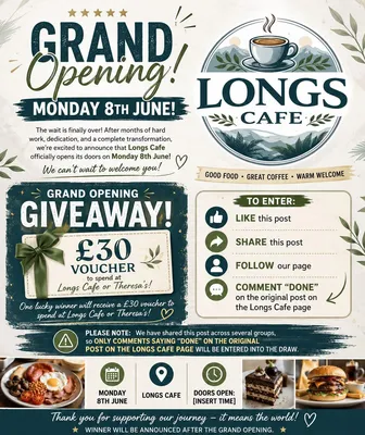 Grand Opening of Longs Cafe Image