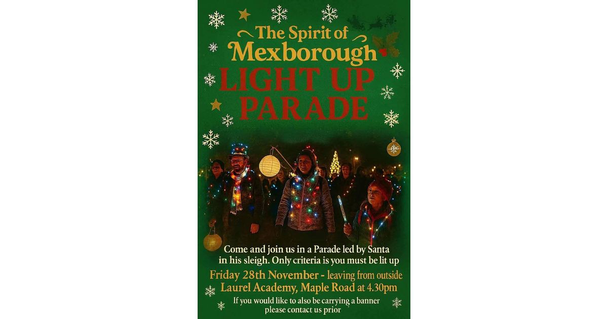 The Spirit of Mexborough Light Up Parade