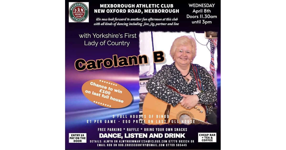 Dance, Listen and Drink with Carolann B